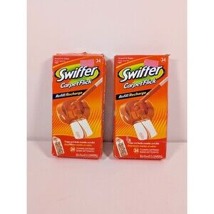 (2 Boxes) SWIFFER Carpet Flick Refill/Recharge Box Of 24 Discontinued